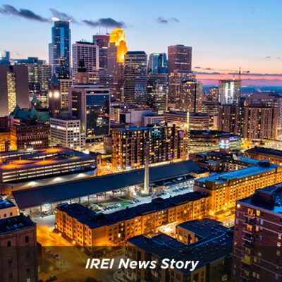 Minneapolis Skyline At Sunset